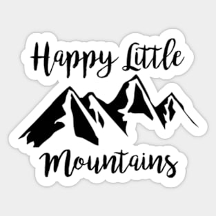 Happy Little Mountains Sticker